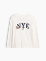 Gap Cream NYC Graphic Long Sleeve T-Shirt (6mths-5yrs) - Image 1 of 3