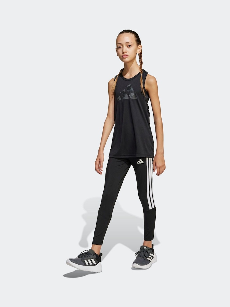 adidas Train Essentials 3 Stripe Leggings - Image 4 of 7