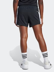 adidas Black Train Essentials 3 Stripe Shorts - Image 2 of 6