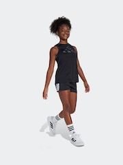 adidas Black Train Essentials 3 Stripe Shorts - Image 3 of 6