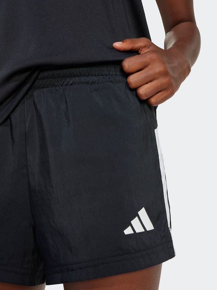 adidas Black Train Essentials 3-Stripes Shorts Kids - Image 5 of 6