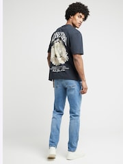 River Island Blue Slim Fit Jeans - Image 3 of 4