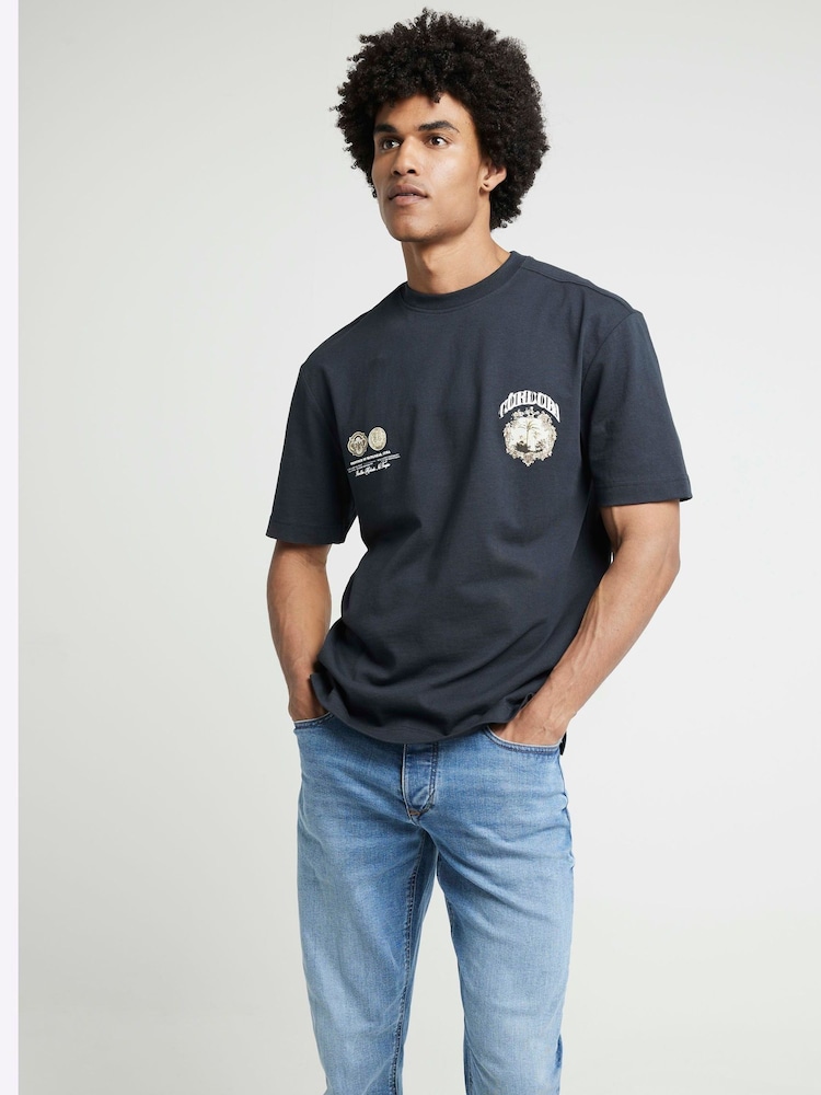 River Island Blue Slim Fit Jeans - Image 4 of 4