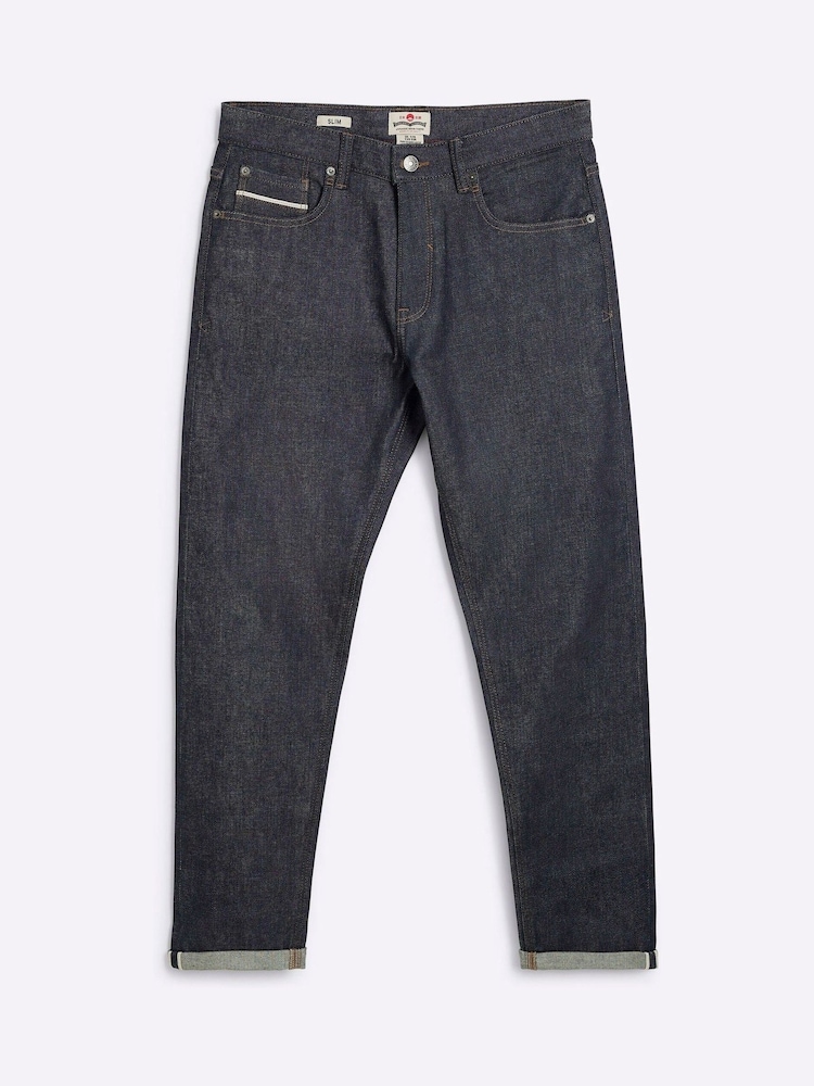River Island Slim Fit Japanese Selvedge Jeans - Image 3 of 4