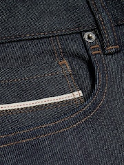 River Island Blue Slim Fit Japanese Selvedge Jeans - Image 4 of 4