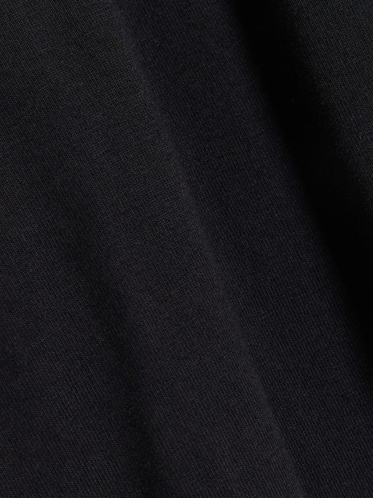 River Island Black Regular Fit Studio 100% Cotton T-Shirt - Image 3 of 3