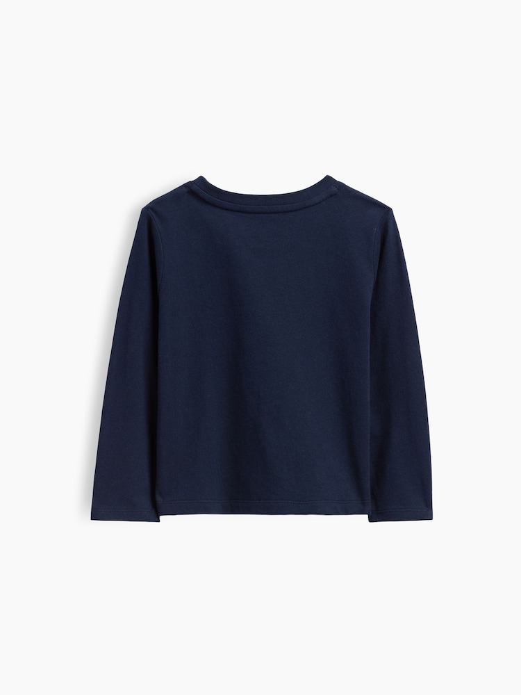 Navy Universe - Camiseta gráfica de manga larga de Gap (6 meses-5 años) - Imagen 2 de 2
