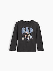 Black Sporty - Camiseta gráfica de manga larga de Gap (6 meses-5 años) - Imagen 1 de 3