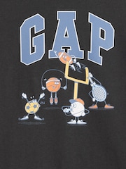 Black Sporty - Camiseta gráfica de manga larga de Gap (6 meses-5 años) - Imagen 3 de 3