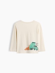 Gap Cream Truck Graphic Long Sleeve T-Shirt (6mths-5yrs) - Image 2 of 2