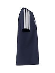 Azul - Camiseta 100% algodón universitaria de adidas - Imagen 5 de 7