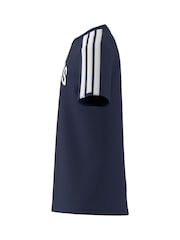 Azul - Camiseta 100% algodón universitaria de adidas - Imagen 6 de 7