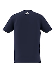 Azul - Camiseta 100% algodón universitaria de adidas - Imagen 7 de 7