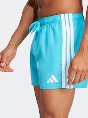 Verde - Pantalones cortos de baño de 3 rayas y 3 pulgadas de adidas - Imagen 4 de 6