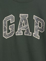 Gap Green Camo Logo Long Sleeve T-Shirt (4-13yrs) - Image 3 of 3