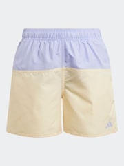 adidas Purple Color Block Swim Shorts - Image 1 of 5