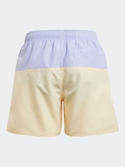 adidas Purple Color Block Swim Shorts - Image 2 of 5