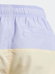 adidas Purple Color Block Swim Shorts - Image 3 of 5