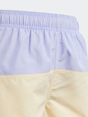 adidas Purple Color Block Swim Shorts - Image 5 of 5