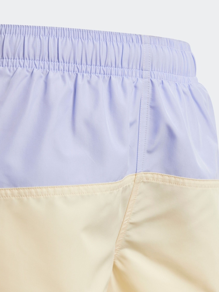 adidas Purple Color Block Swim Shorts - Image 5 of 5