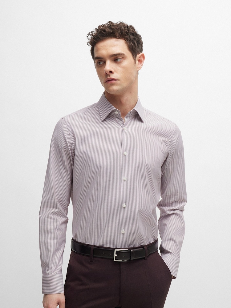 BOSS Red Regular-Fit Stretch CottonEasy-Iron Shirt - Image 1 of 6