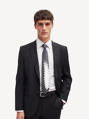 BOSS White Stretch Cotton Regular-Fit Shirt - Image 4 of 6