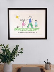 Personalised Framed Hand Drawn Picture Print by Jonny's Sister - Image 2 of 3