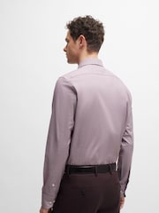 BOSS Red Regular-Fit Houndstooth Stretch Cotton Shirt - Image 2 of 6