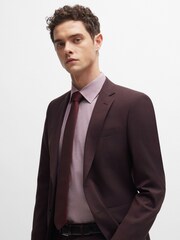 BOSS Red Regular-Fit Houndstooth Stretch Cotton Shirt - Image 3 of 6