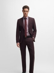 BOSS Red Regular-Fit Houndstooth Stretch Cotton Shirt - Image 4 of 6