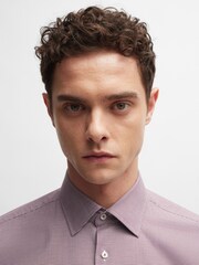 BOSS Red Regular-Fit Houndstooth Stretch Cotton Shirt - Image 5 of 6