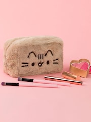 Vanilla Underground Brown Pusheen Furry Make Up Bag - Image 1 of 8