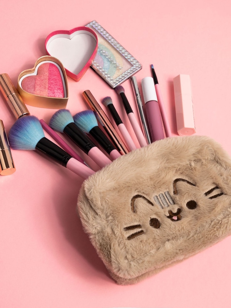 Vanilla Underground Brown Pusheen Furry Make Up Bag - Image 2 of 8