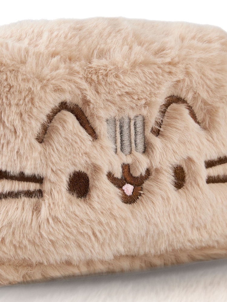 Vanilla Underground Brown Pusheen Furry Make Up Bag - Image 8 of 8