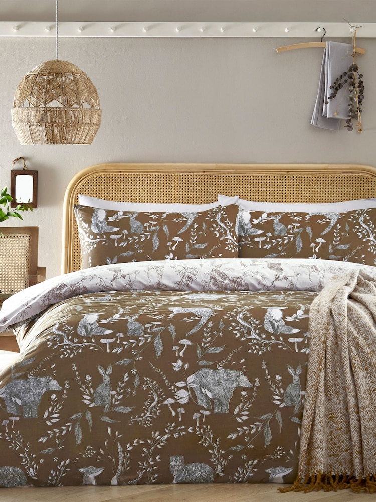 Furn Brown Buckthorn Woodland Duvet Cover Set - Image 1 of 1