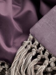 Voyage Maison Viola Floella Floral Fringed Throw - Image 5 of 7