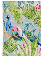Wylder Multicolour Peacock Outdoor/Indoor Washable Rug - Image 3 of 3