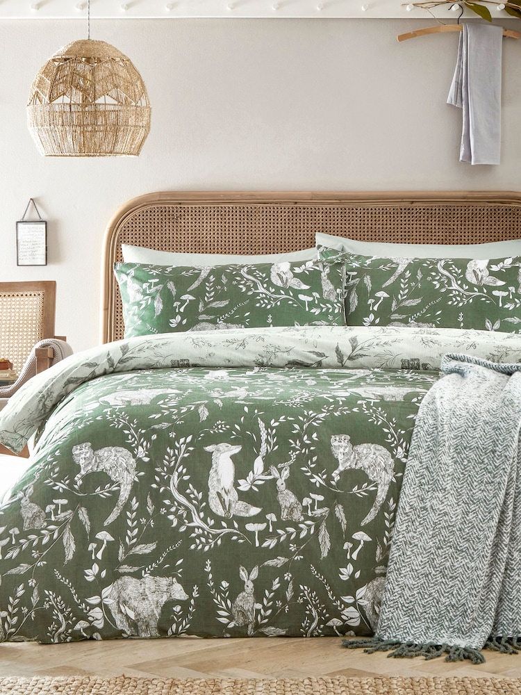 Furn Evergreen Buckthorn Woodland Duvet Cover Set - Image 1 of 3