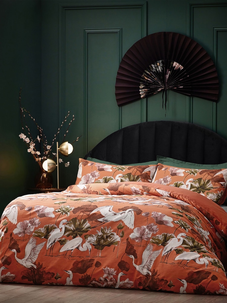Wylder Coral Kushiro Exotic Duvet Cover Set - Image 1 of 5