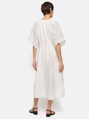 Jigsaw White Textured Jacquard Dress - Image 6 of 8