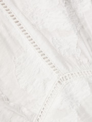 Jigsaw White Textured Jacquard Dress - Image 8 of 8