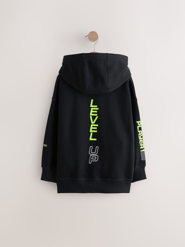 Negro con mando - Older Boys Graphic Cross-Over Hoodie (3-16yrs) - Imagen 2 de 4 Negro con mando - Older Boys Graphic Cross-Over Hoodie (3-16yrs) - Imagen 2 de 4