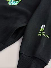 Black Controller Older Boys Graphic Cross-Over Hoodie (3-16yrs) - Image 3 of 4