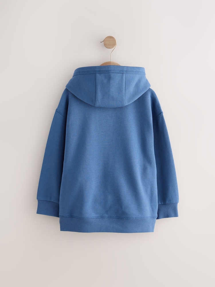 Blue Racing Car Older Boys Graphic Cross-Over Hoodie (3-16yrs) - Image 2 of 4