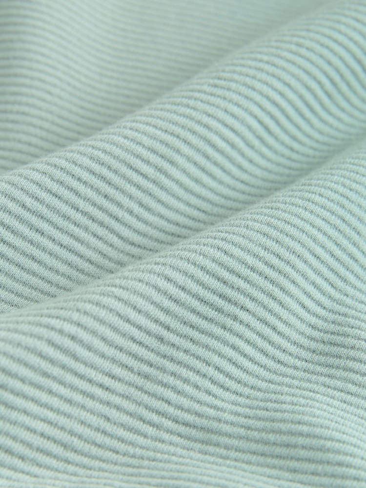 Sage Green Textured Fabric 100% Cotton Hoodie (3-16yrs) - Image 3 of 4