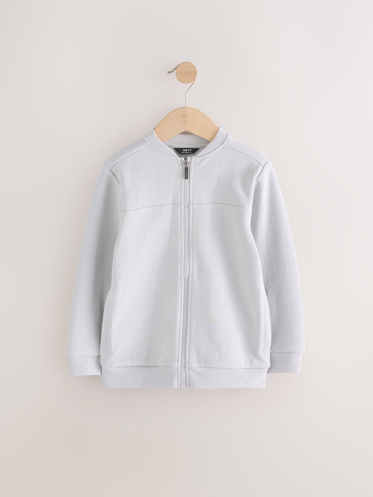 Grey Smart Bomber Jacket (3-16yrs) - Image 1 of 5