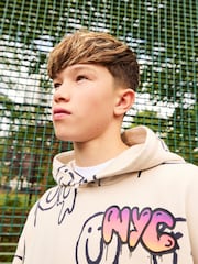 Stone Graffiti Drippy Smile Graphic Hoodie (3-16yrs) - Image 3 of 7
