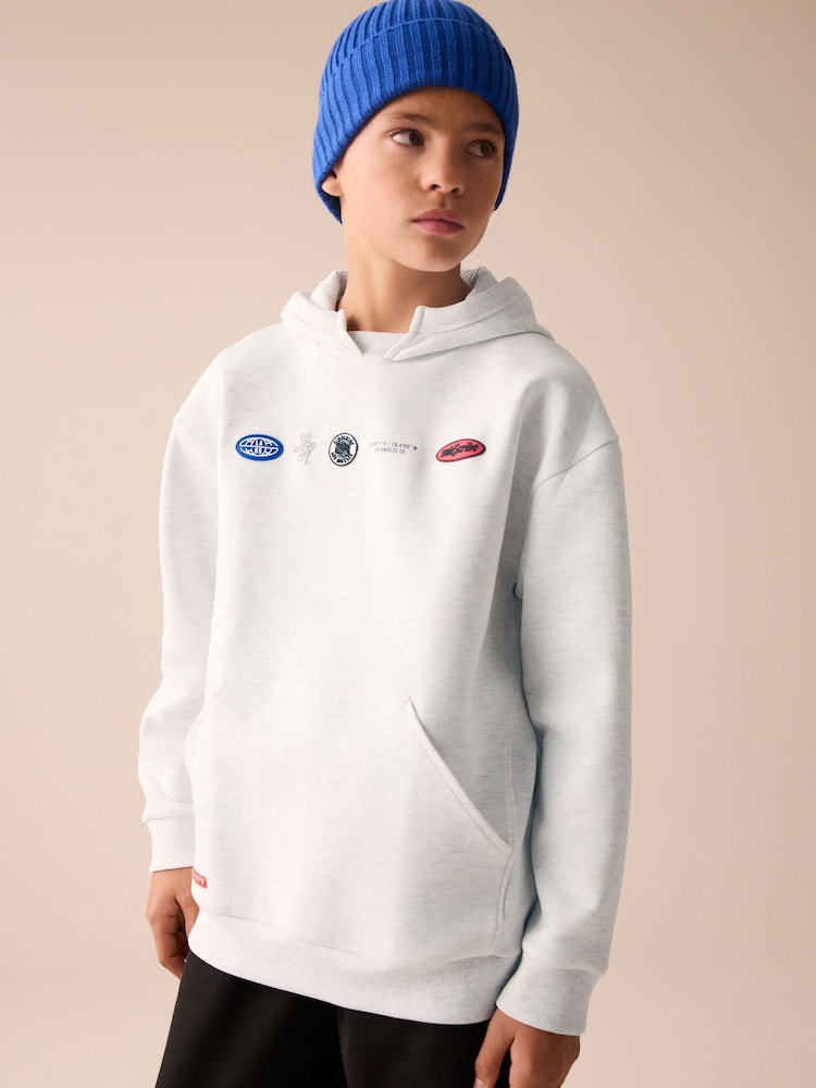 White Graphic Hoodie (3-16yrs) - Image 1 of 7