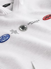 White Graphic Hoodie (3-16yrs) - Image 6 of 7