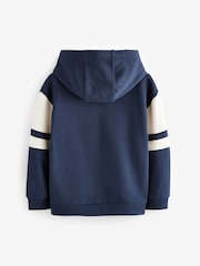 Navy Blue/Cream Colourblock Hoodie (3-16yrs) - Image 2 of 5